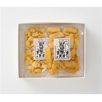 ゆず七味 かきもち2個入（半月揚・もち華ゆず七味） | 開運堂オンライン